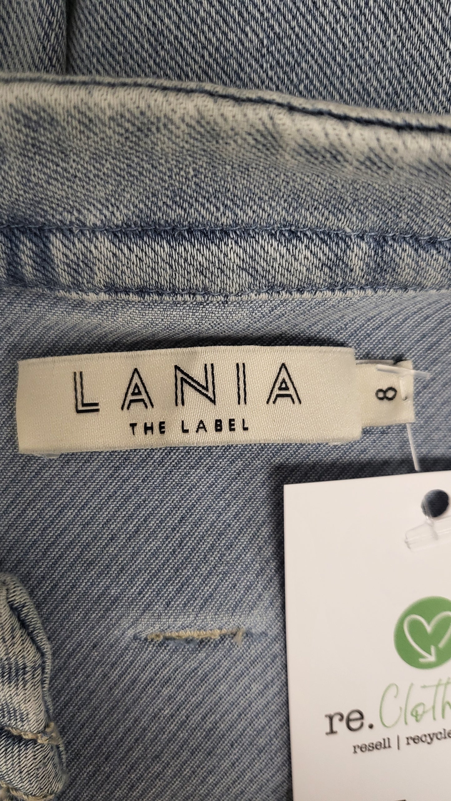 Lania The Label Blue Stitch Denim Jacket (8)