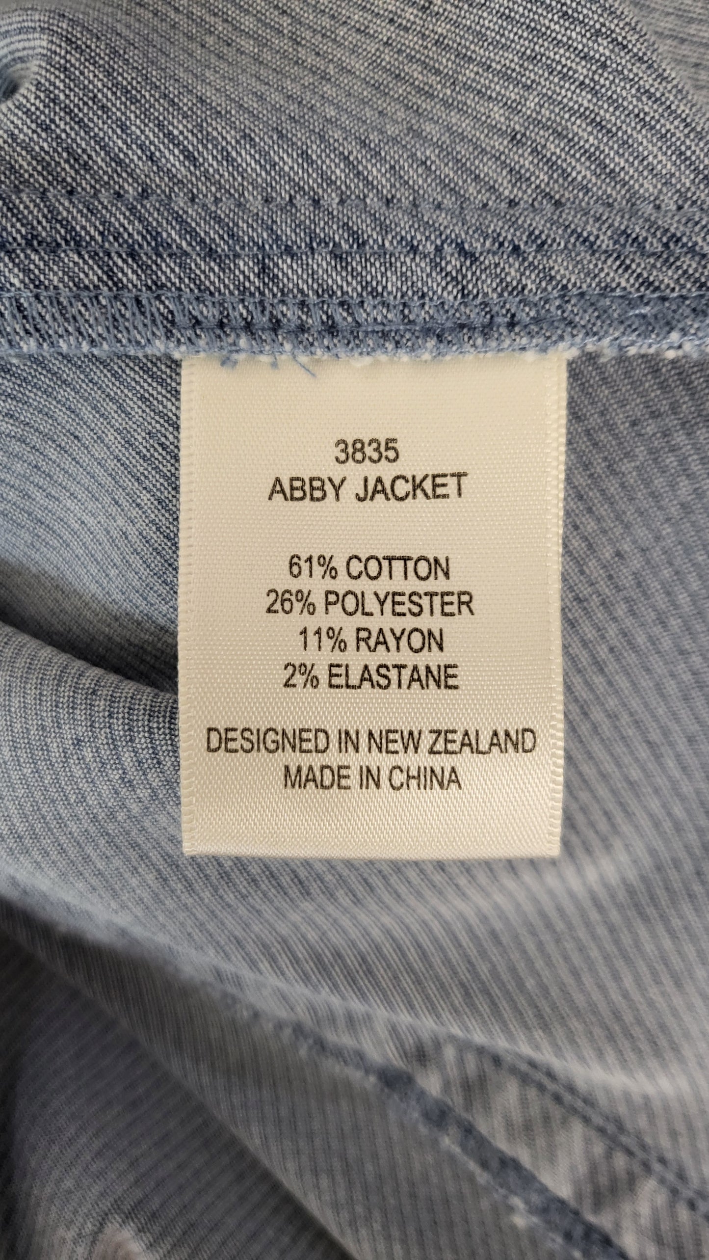 Lania The Label Blue Stitch Denim Jacket (8)