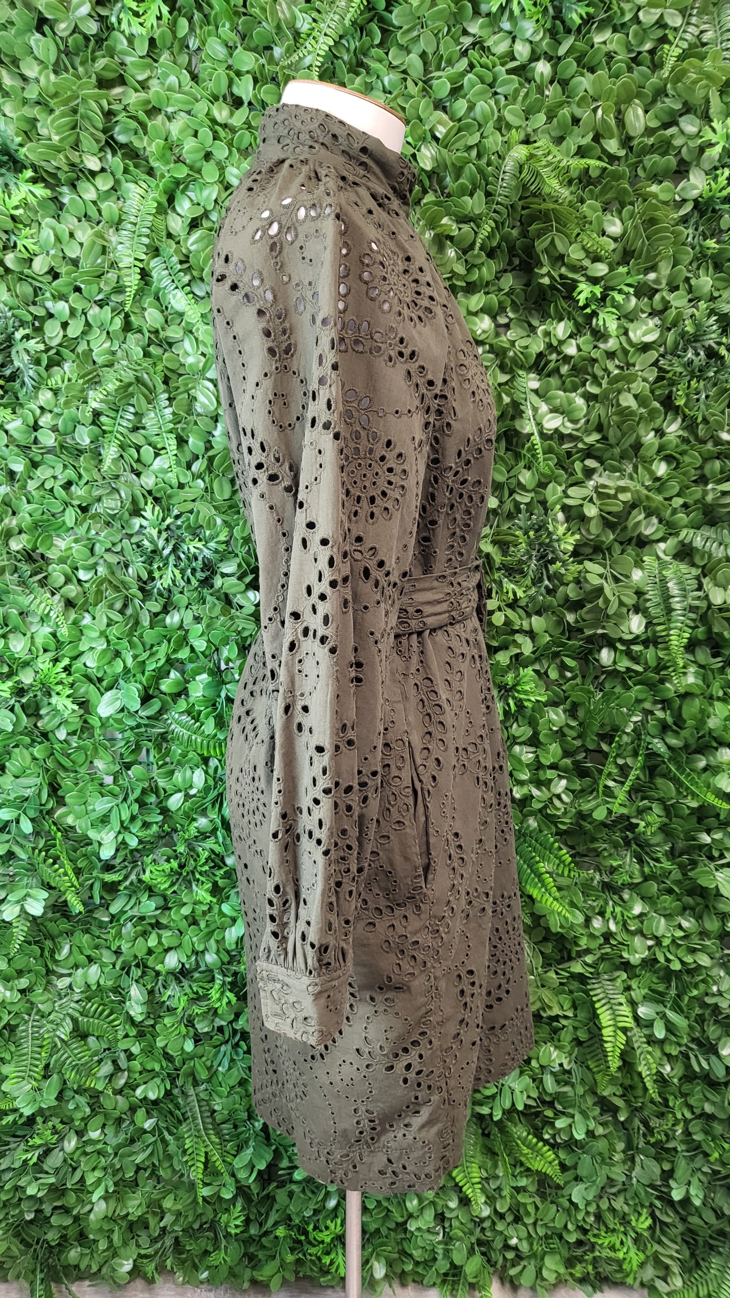 Country Road Olive Lace Dress (10)