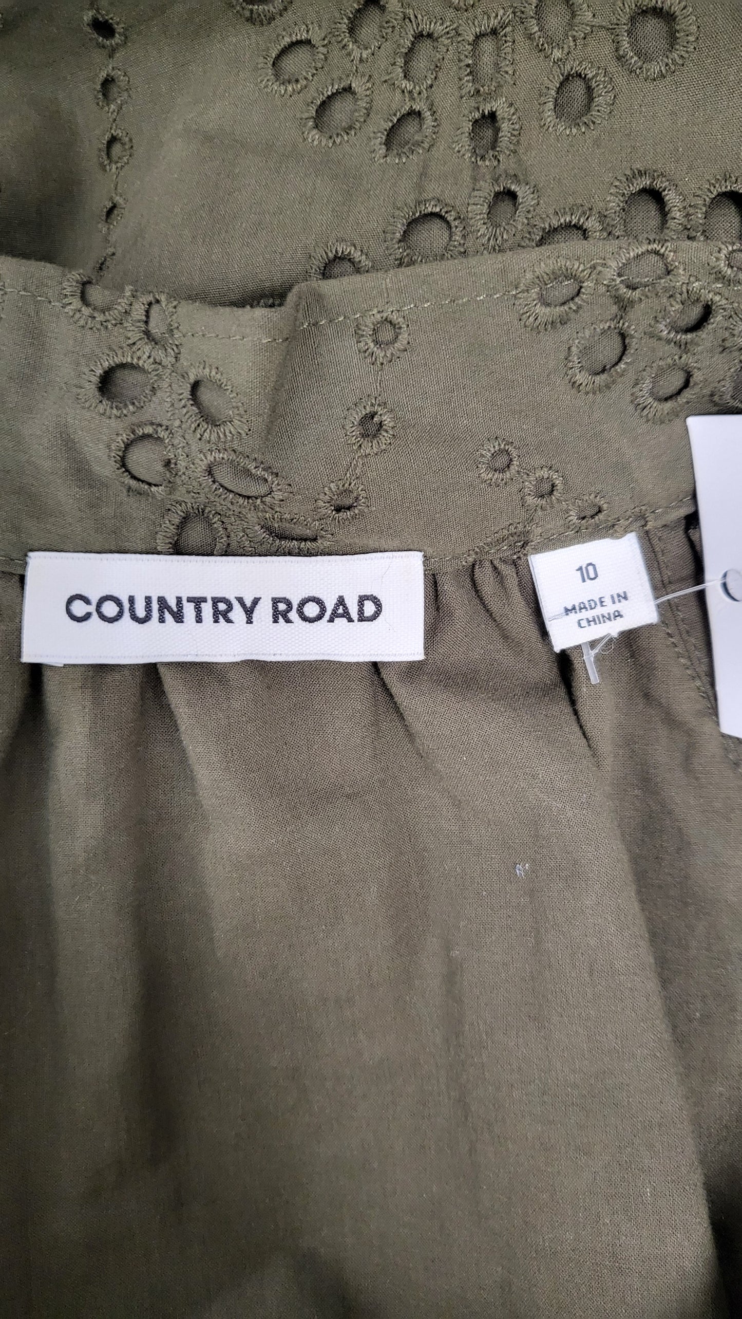 Country Road Olive Lace Dress (10)