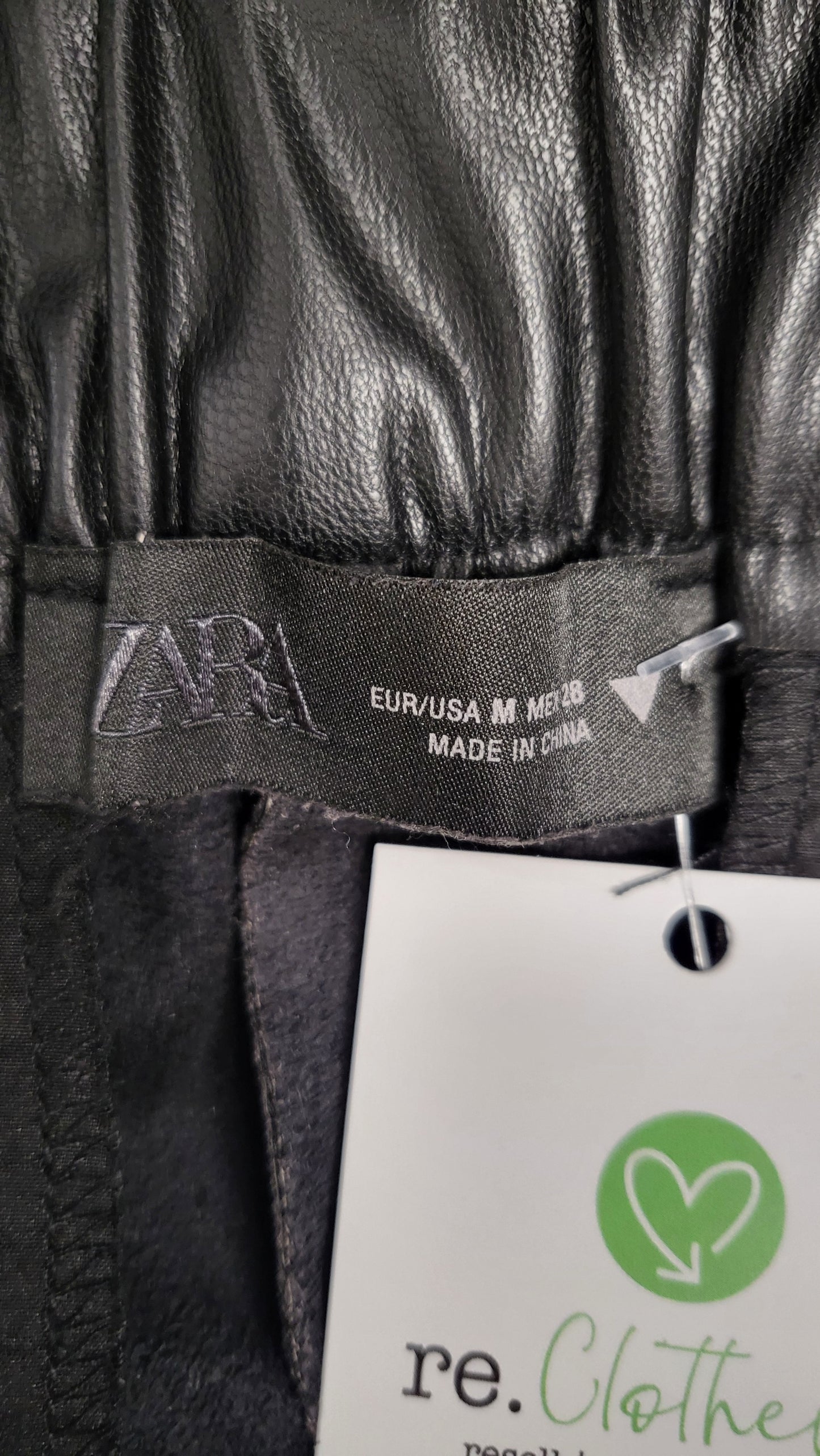 Zara Black Pleather Pant (12)