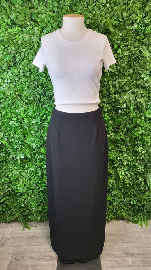 Joseph Ribkoff Black Long Pencil Skirt (10)