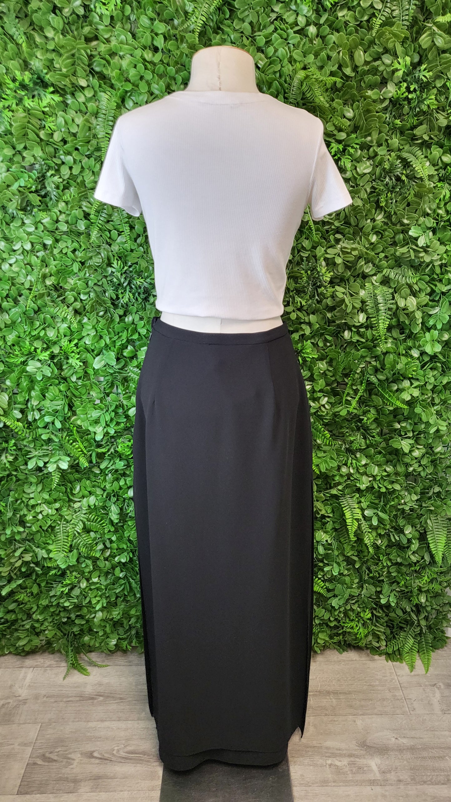 Joseph Ribkoff Black Long Pencil Skirt (10)