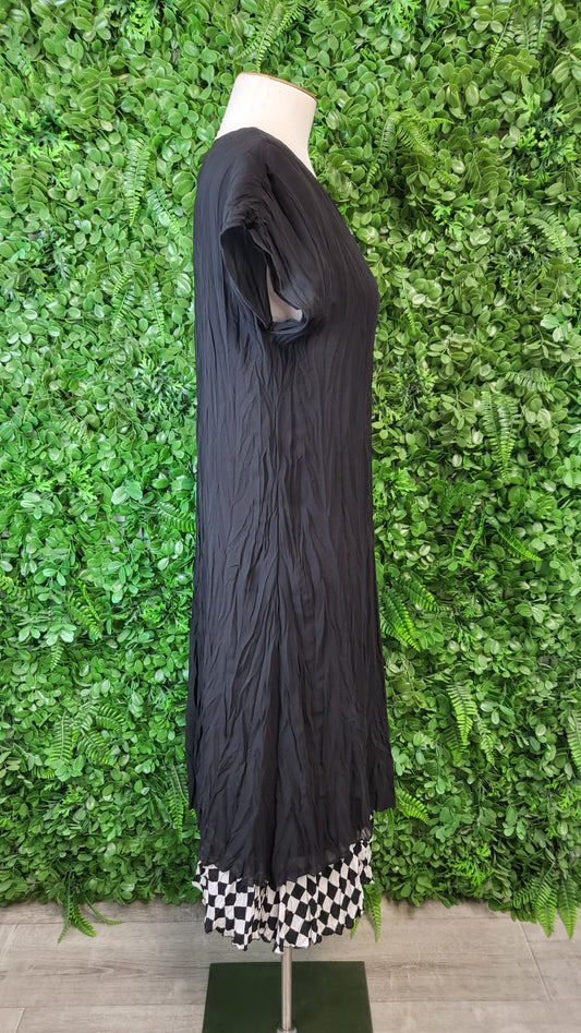 Bittermoon Black/White Crinkle Dress (12)