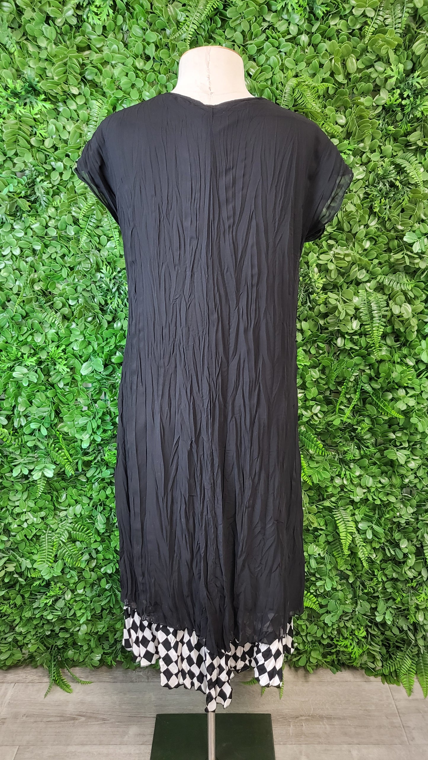 Bittermoon Black/White Crinkle Dress (12)