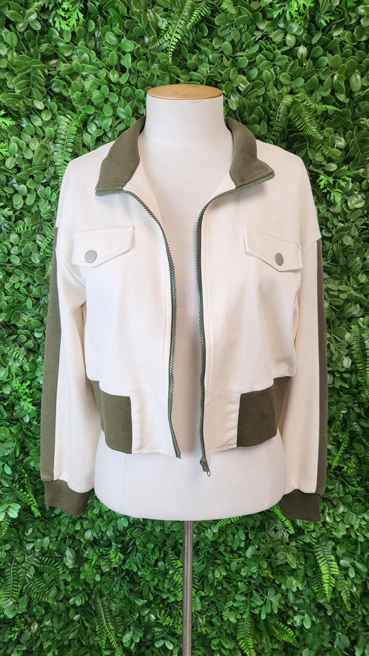 Clayborne Cream/Khaki Lifestyle  Jacket (10-12)