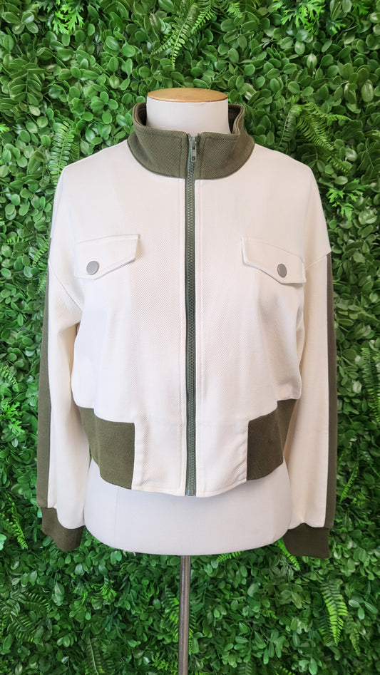 Clayborne Cream/Khaki Lifestyle  Jacket (10-12)