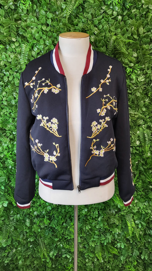 Molly Bracken Navy Embroidered Jacket (10)