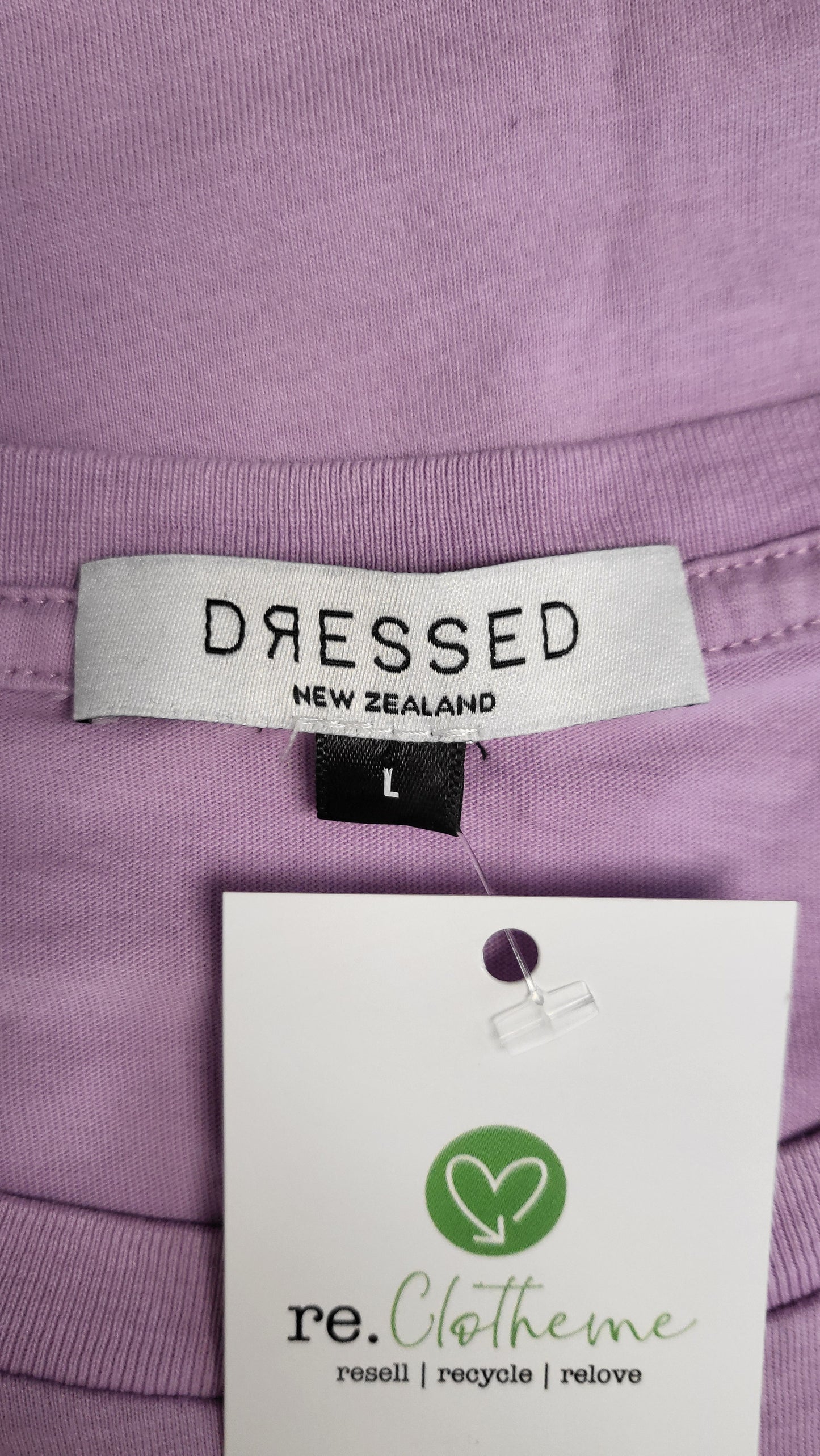 Dressed NZ Lilac Logo T-shirt (14)