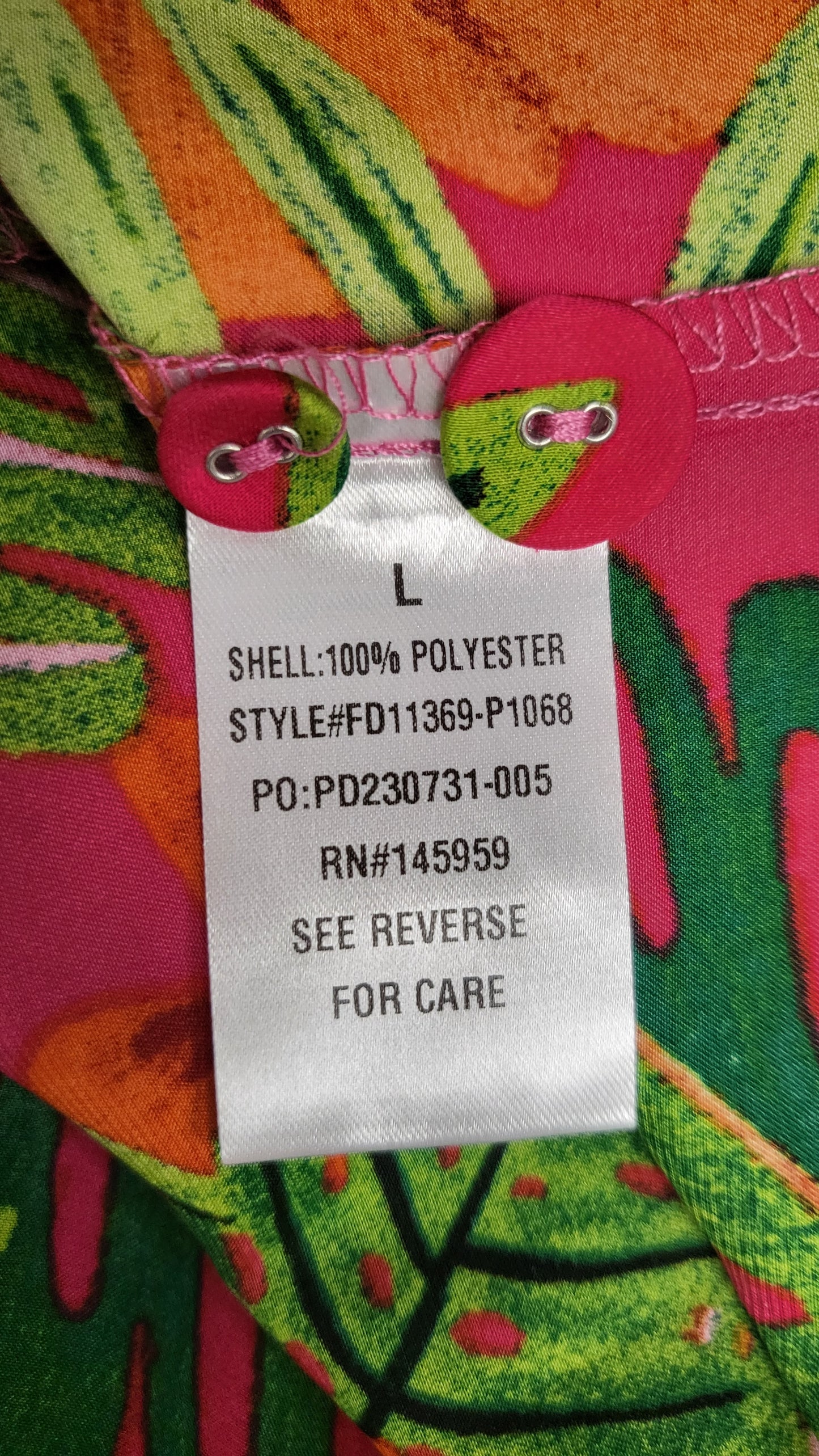 Halo & Hazard Tropical Shirt Dress (16-18)