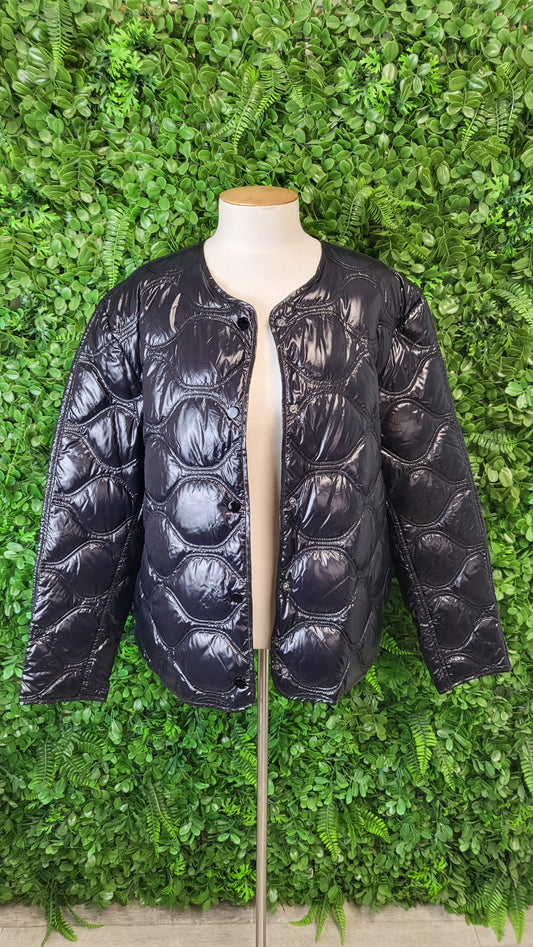 Moke Black Quilted Down Jacket (16)