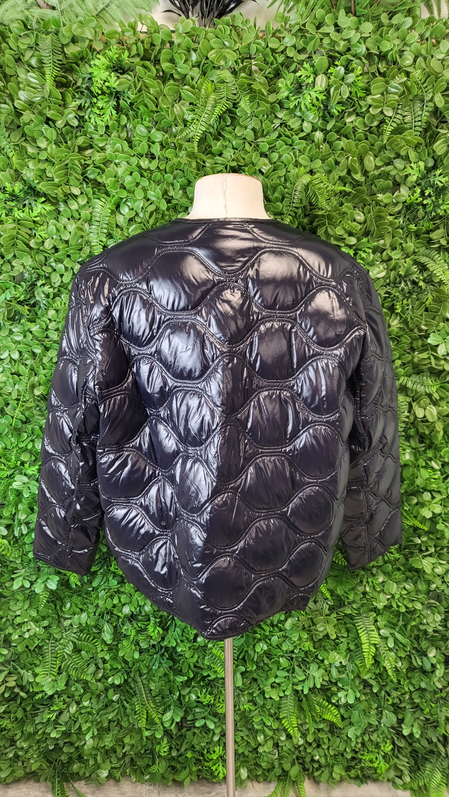Moke Black Quilted Down Jacket (16)