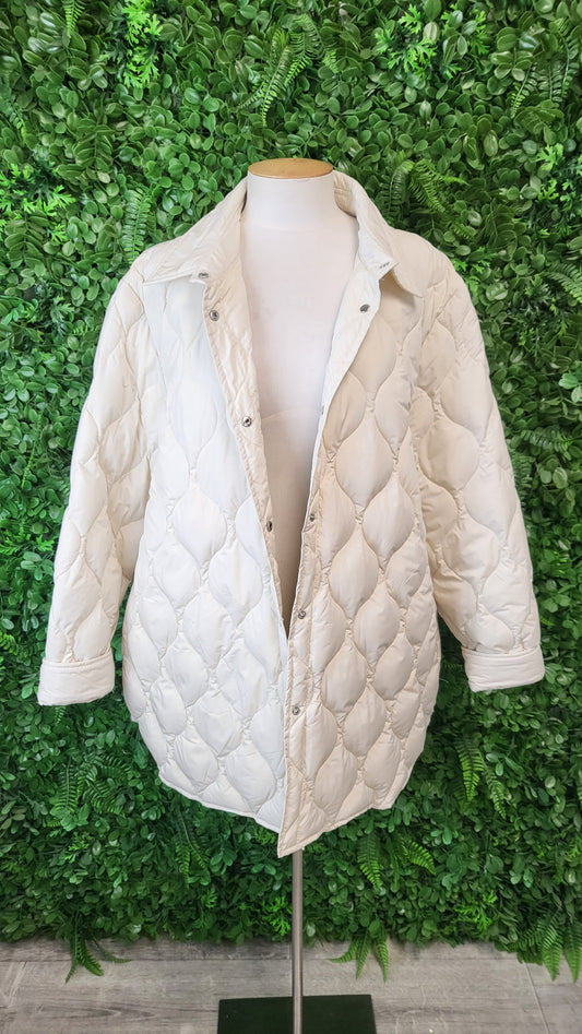 Moke Cream Padded Jacket/Overshirt (18)