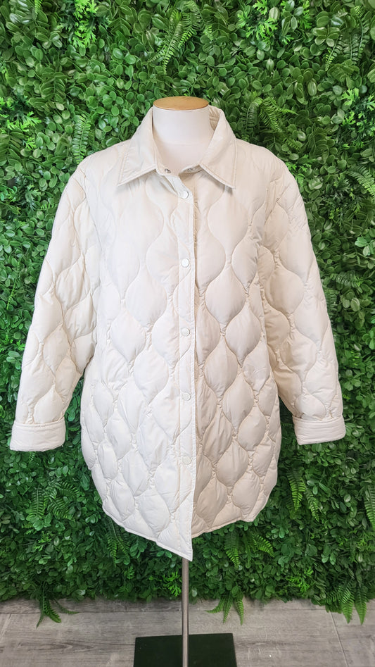 Moke Cream Padded Jacket/Overshirt (18)
