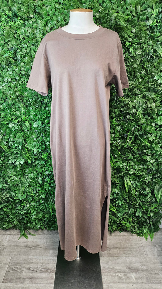 AS Colour Brown T-Shirt Dress (12)