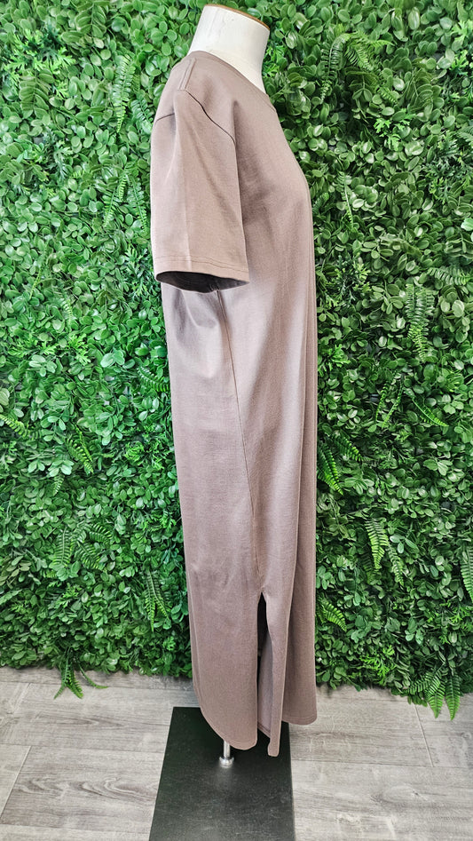 AS Colour Brown T-Shirt Dress (12)
