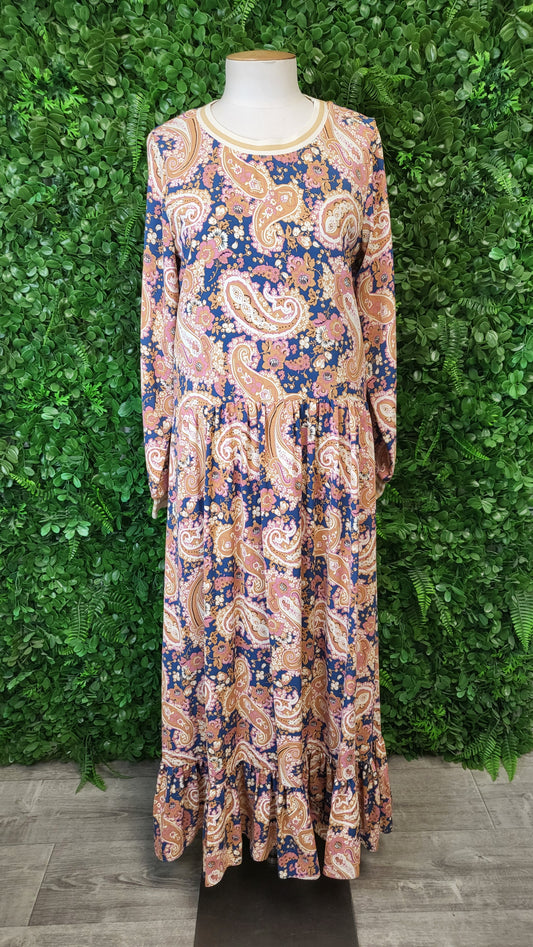 Charlo Print Maxi Dress (8-10)
