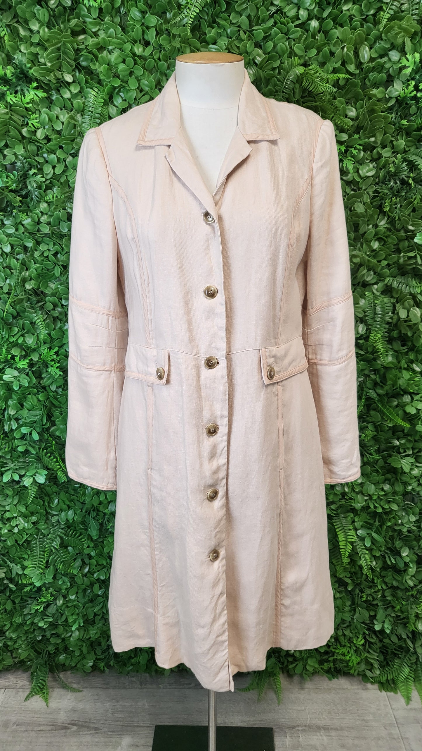 Noa Noa Beige Linen Coat (12)