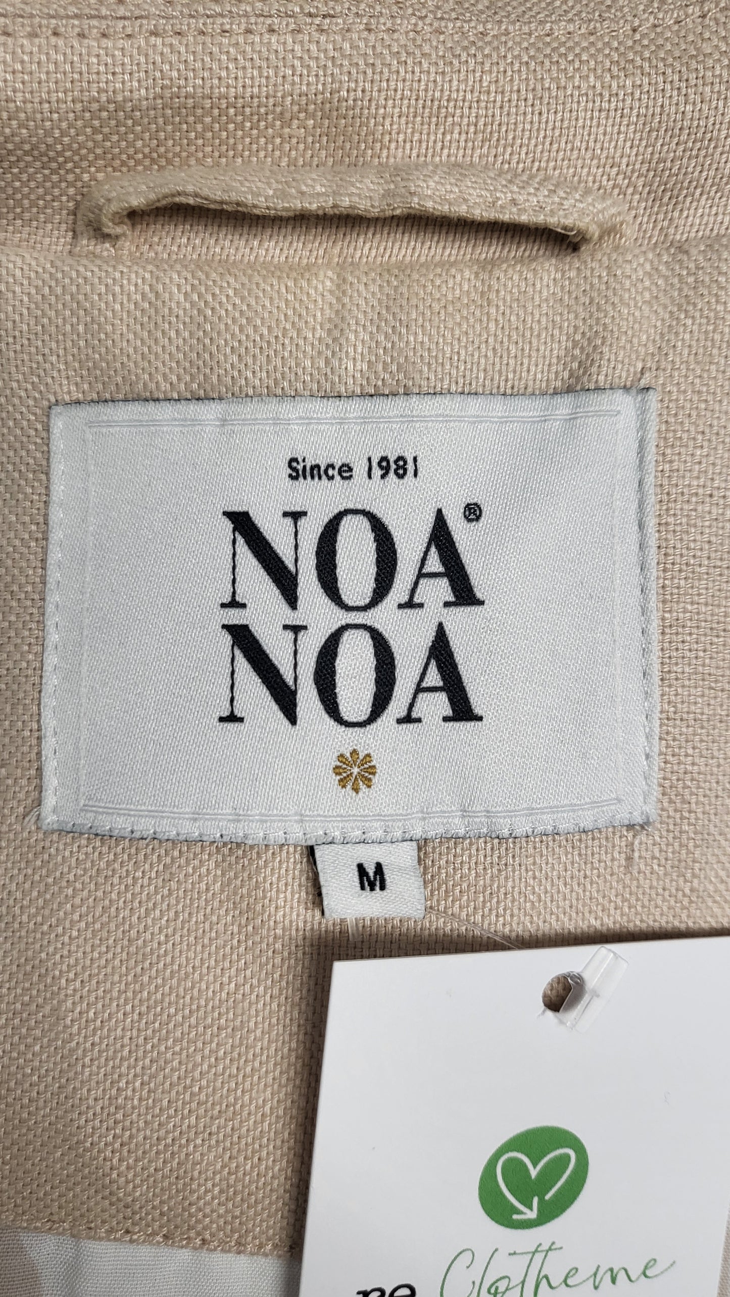 Noa Noa Beige Linen Coat (12)