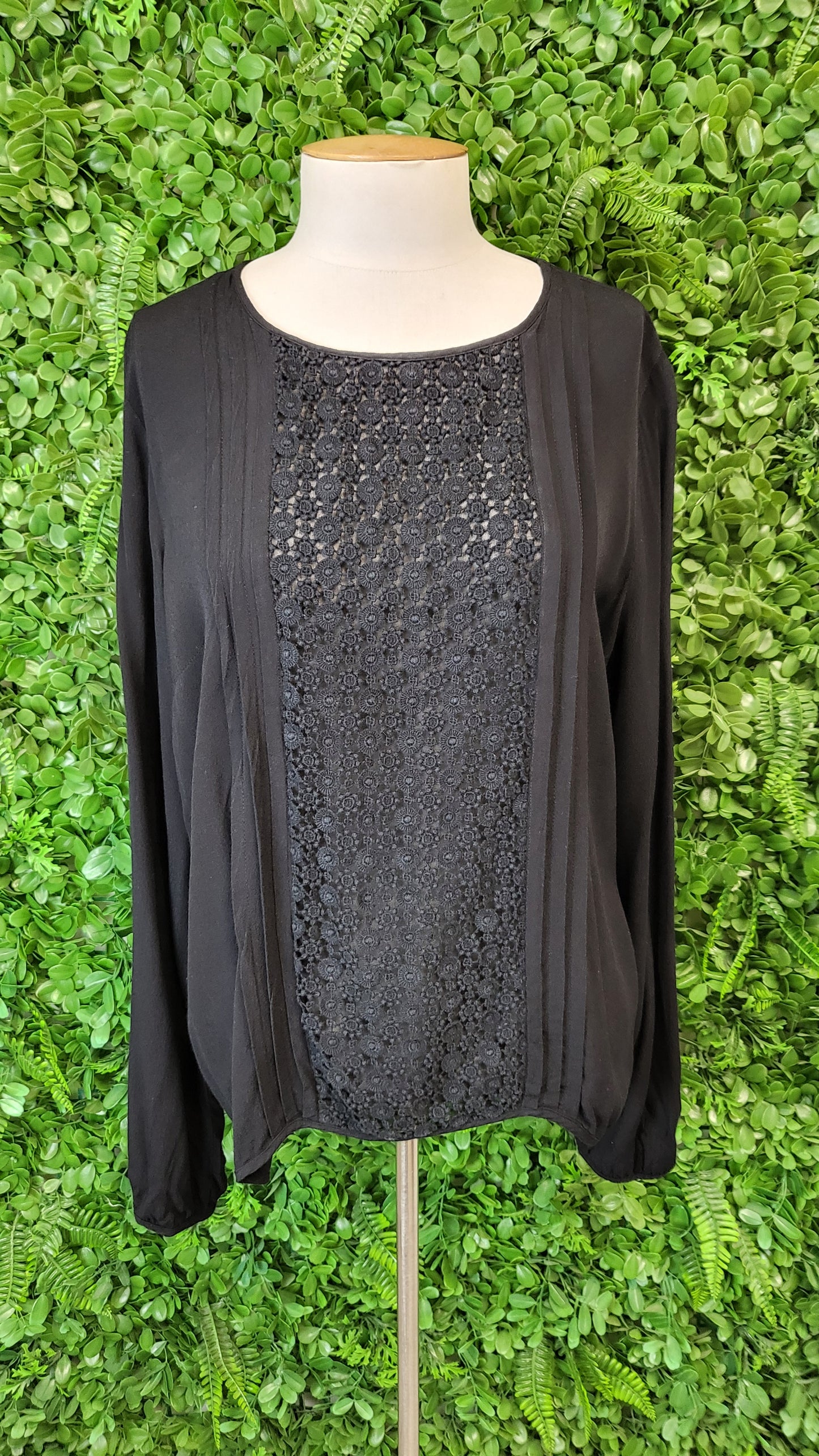 Wish Black Lace Insert Top (12-14)