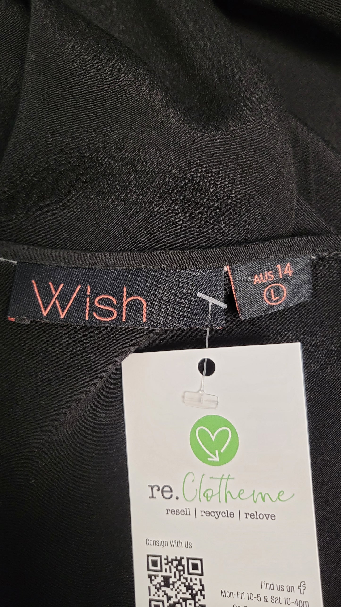 Wish Black Lace Insert Top (12-14)