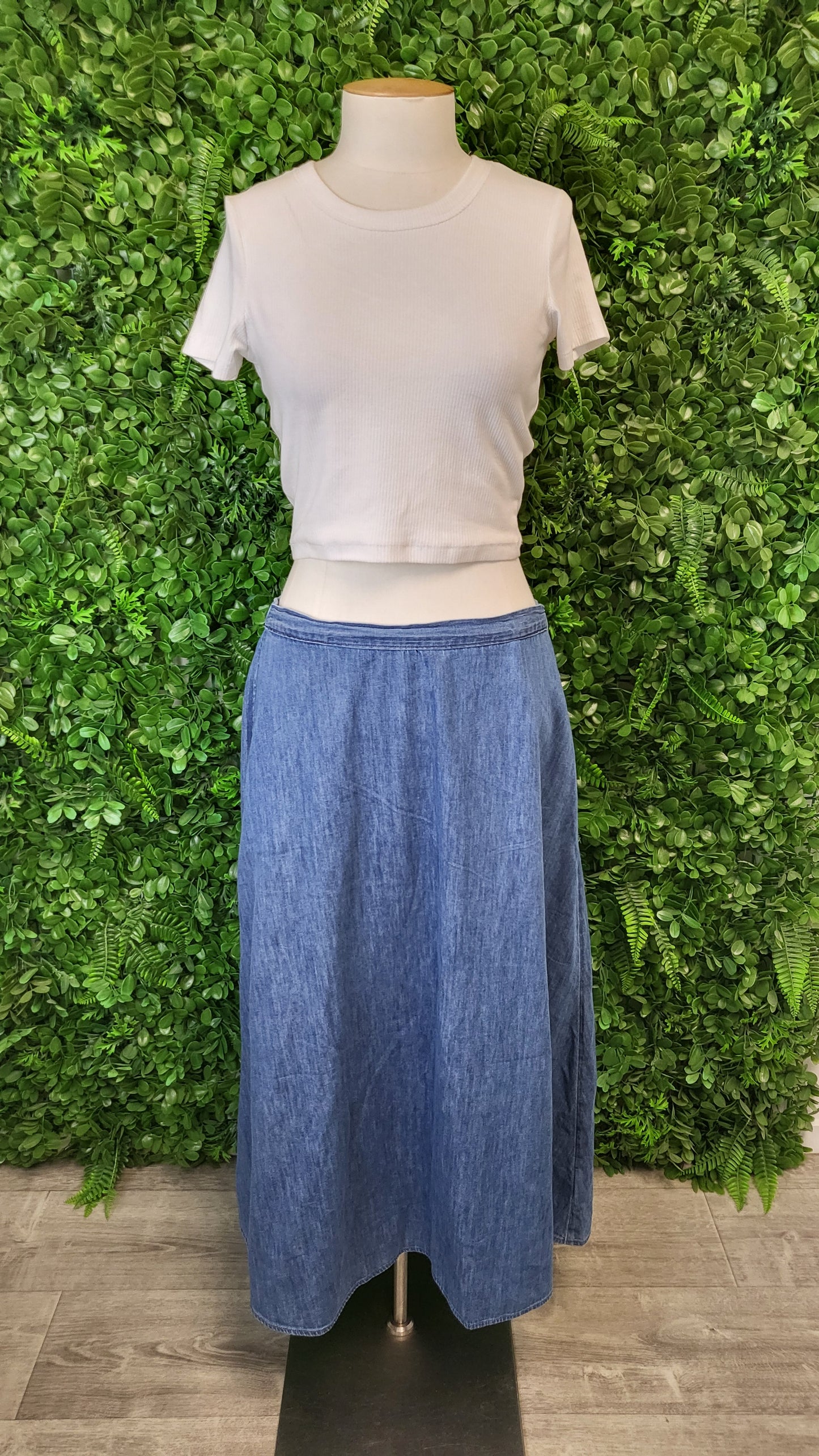 Gap Chambray Denim Skirt (12)