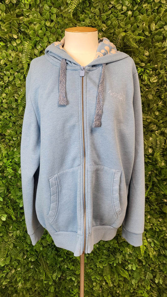 Weird Fish Blue Hooded Sweat (20)