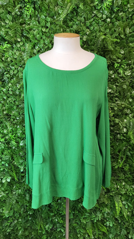 Clarity Green Drape Top (10)