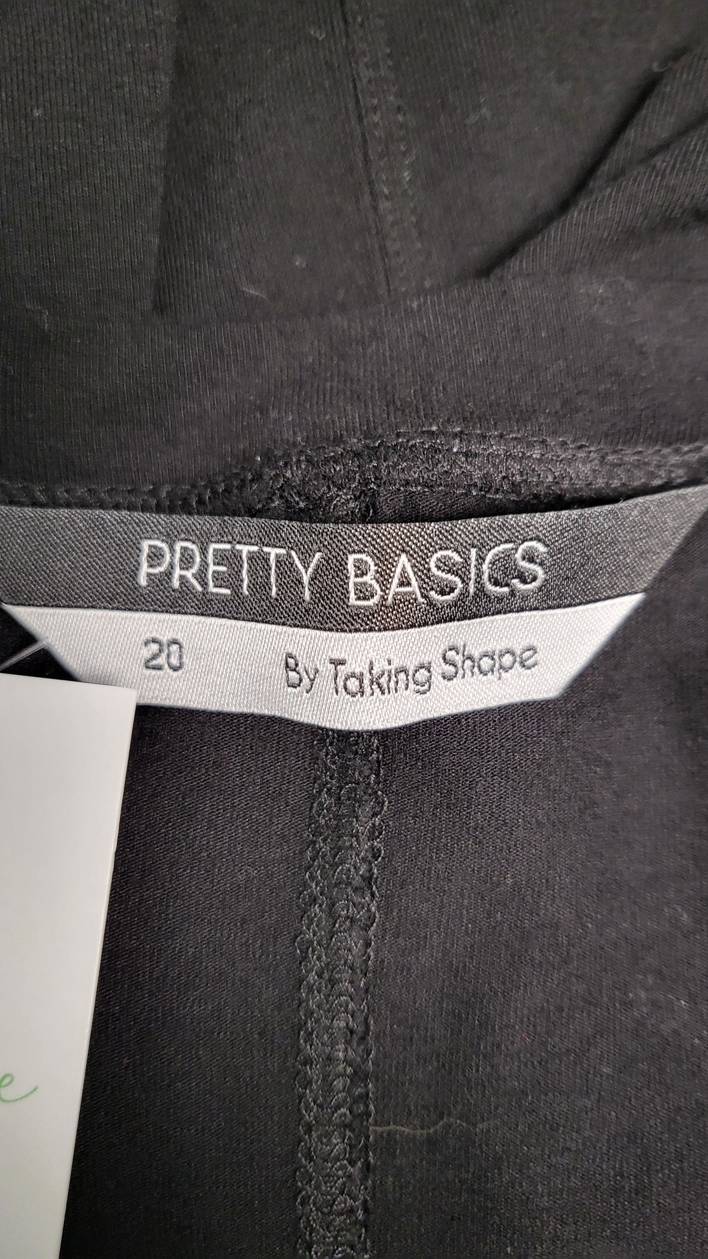 Pretty Basics Black Tunic Swing Top (18-20)