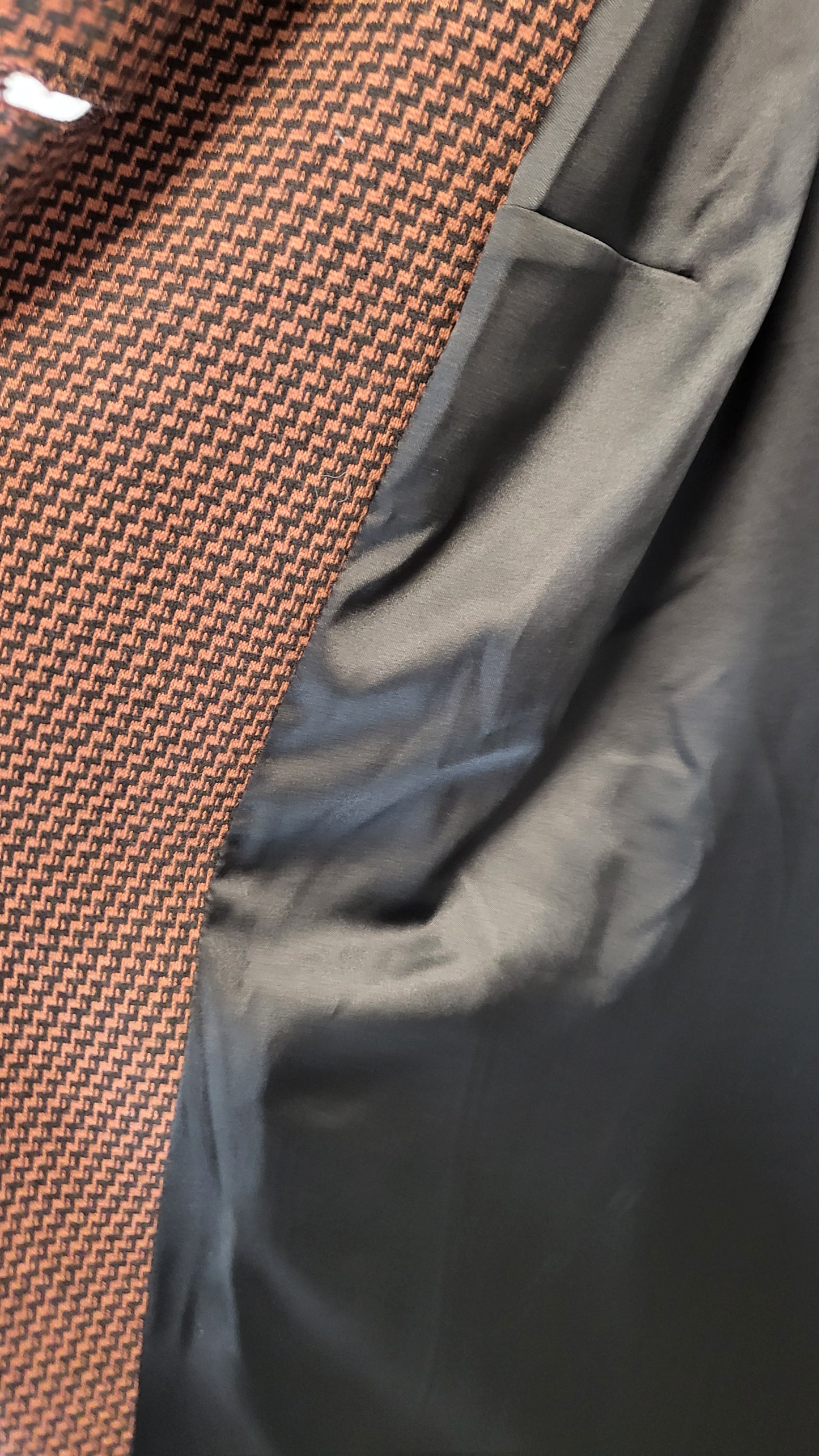 Studio Curve Choc/Black Twill Coat (20)