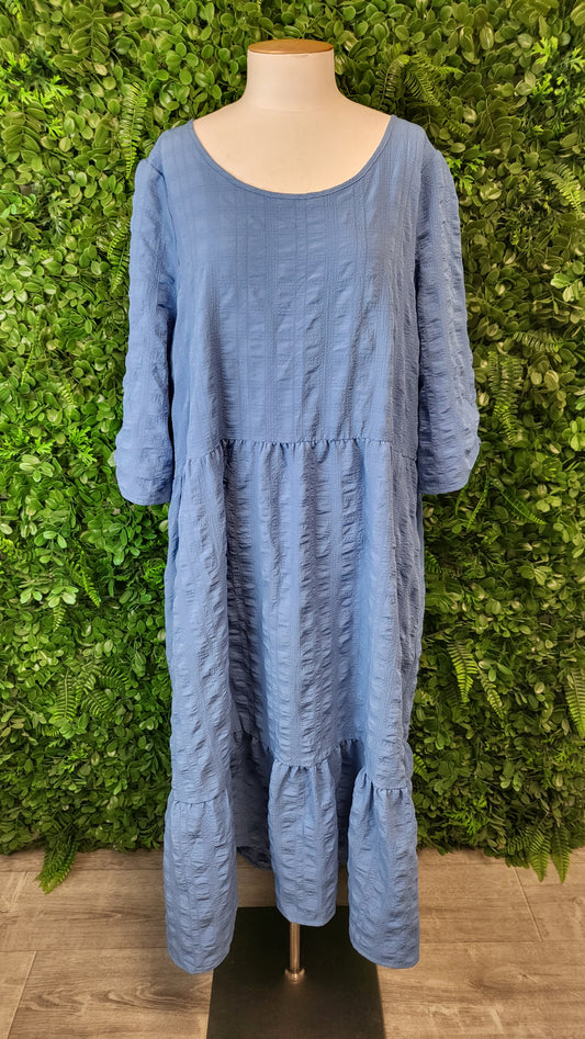 Seven Star Blue Textured Dress (22)