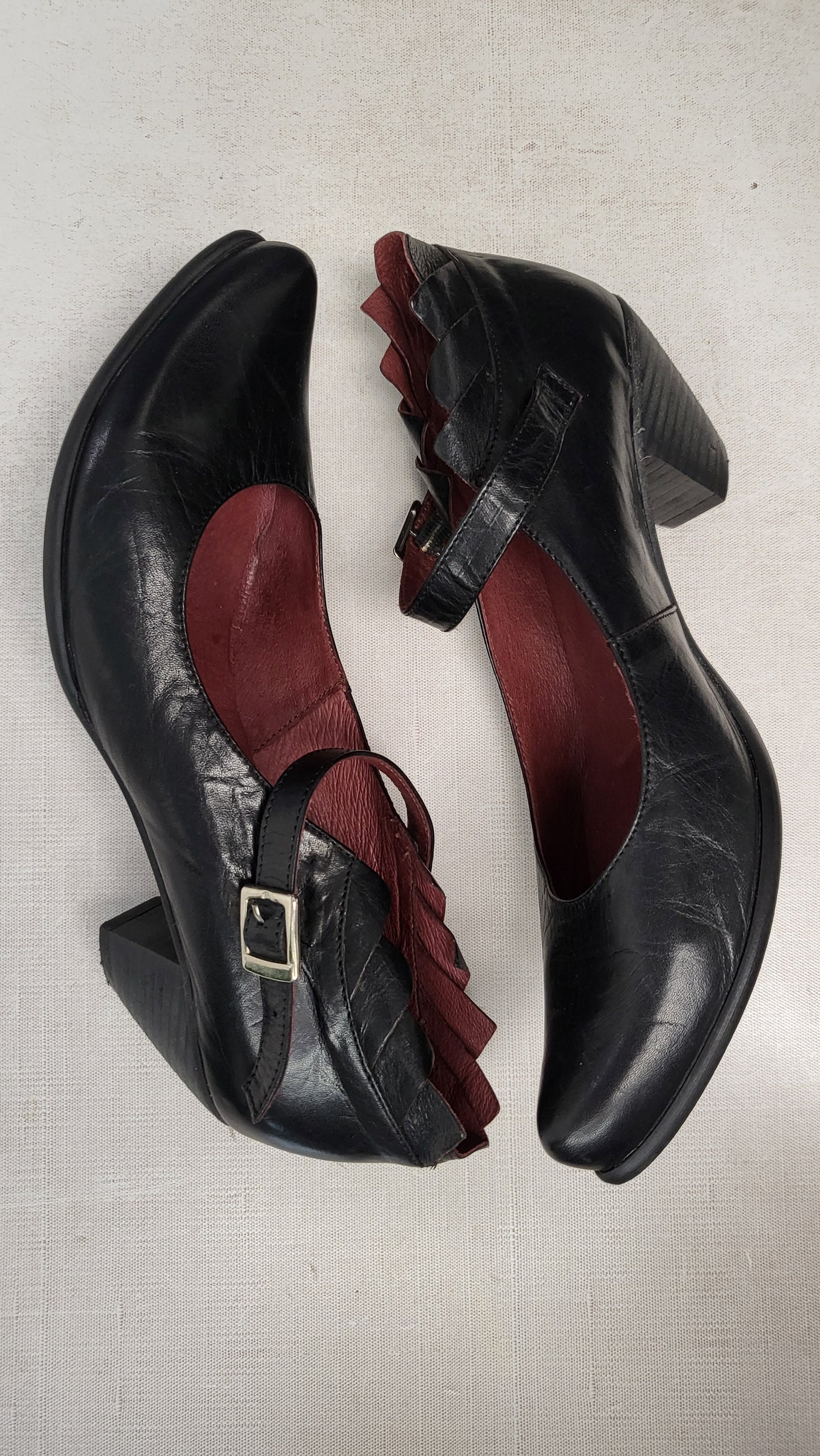 Nopulse Black Leather Mary Jane (39)