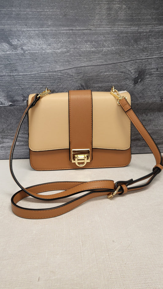 Louenhide Tan Mini Pleather Bag 21x17x8cm