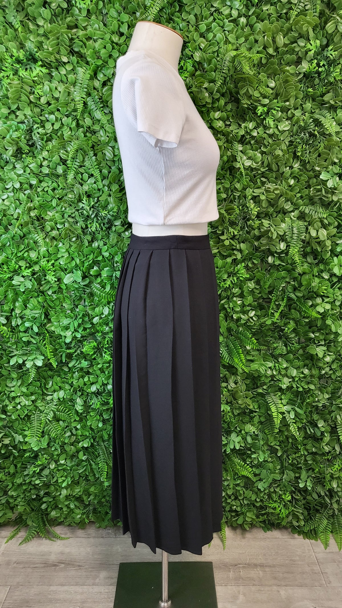 Top Shop Black Pleated Mini Skirt (8)