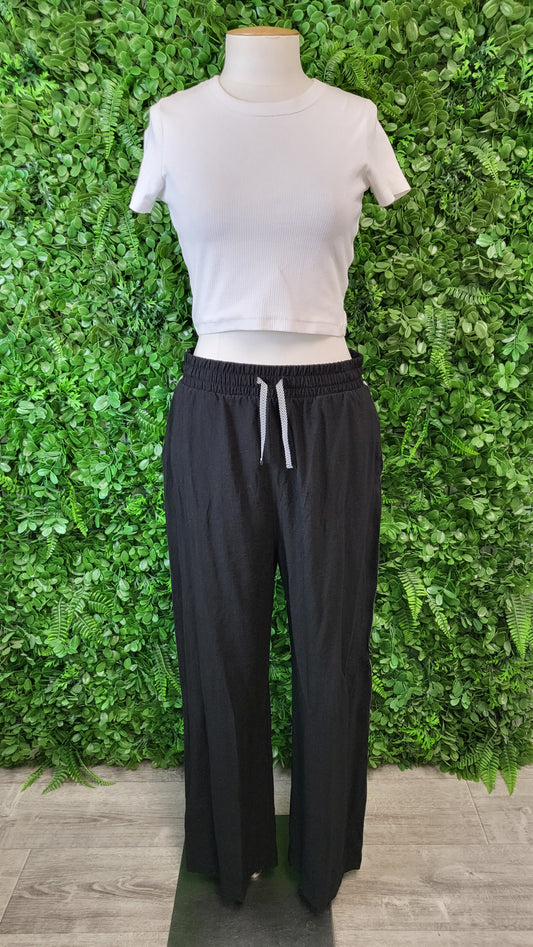 Shine On Black Wide Leg Pant (10)