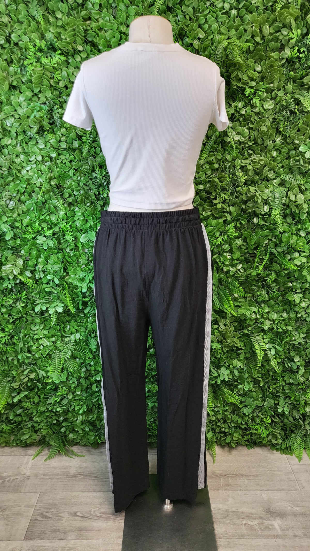 Shine On Black Wide Leg Pant (10)