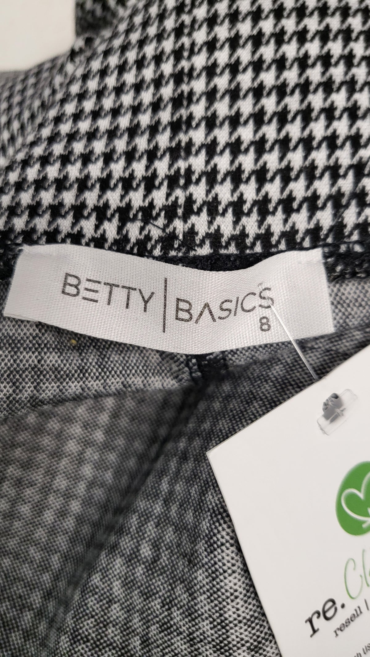 Betty Basics Gingham Slim Leg Pant (8)