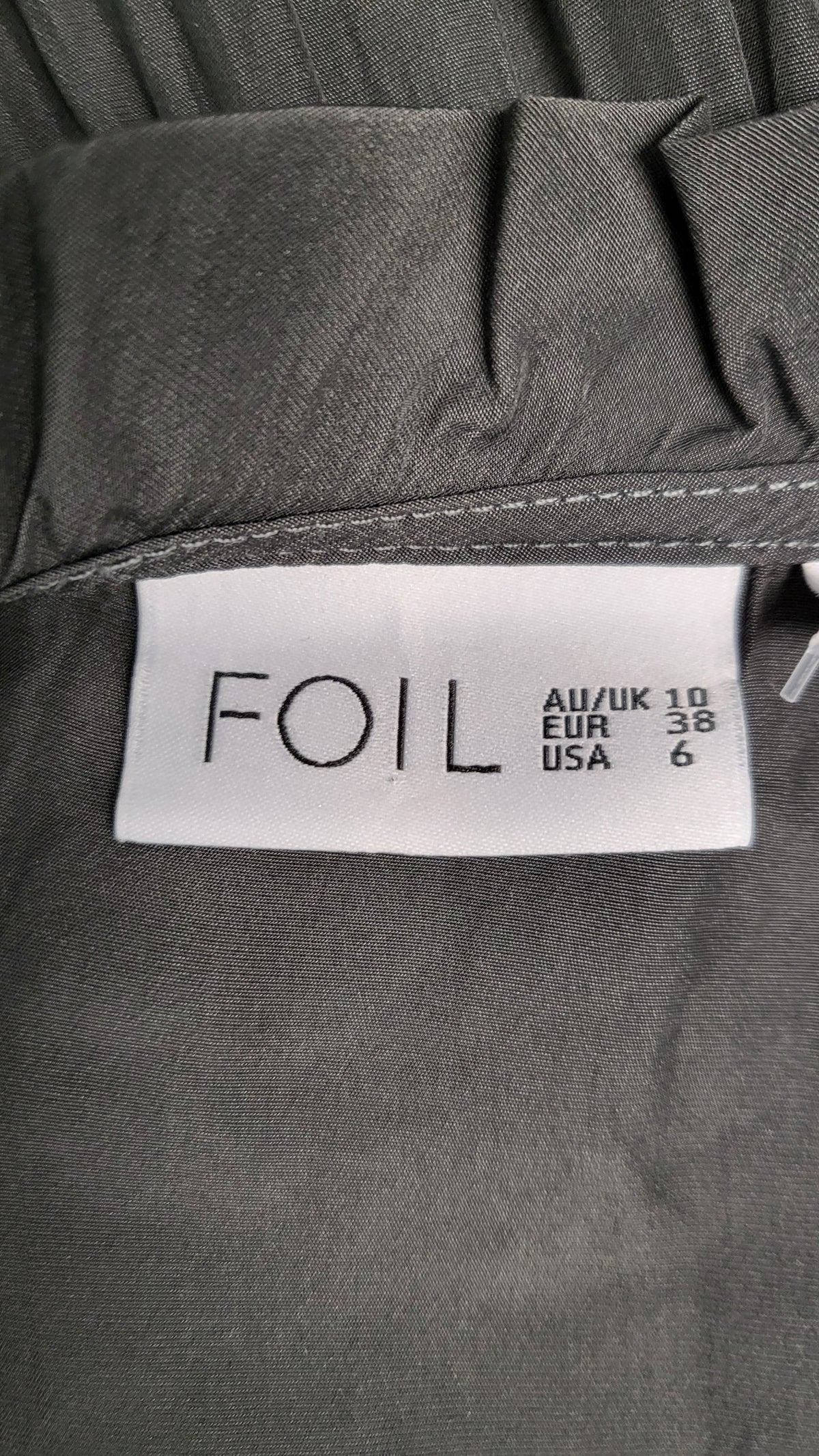 Foil Charcoal Tier Midi Dress (10)
