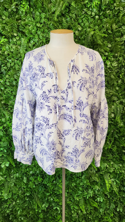 Tuesday Floral Linen Blend Top (14)