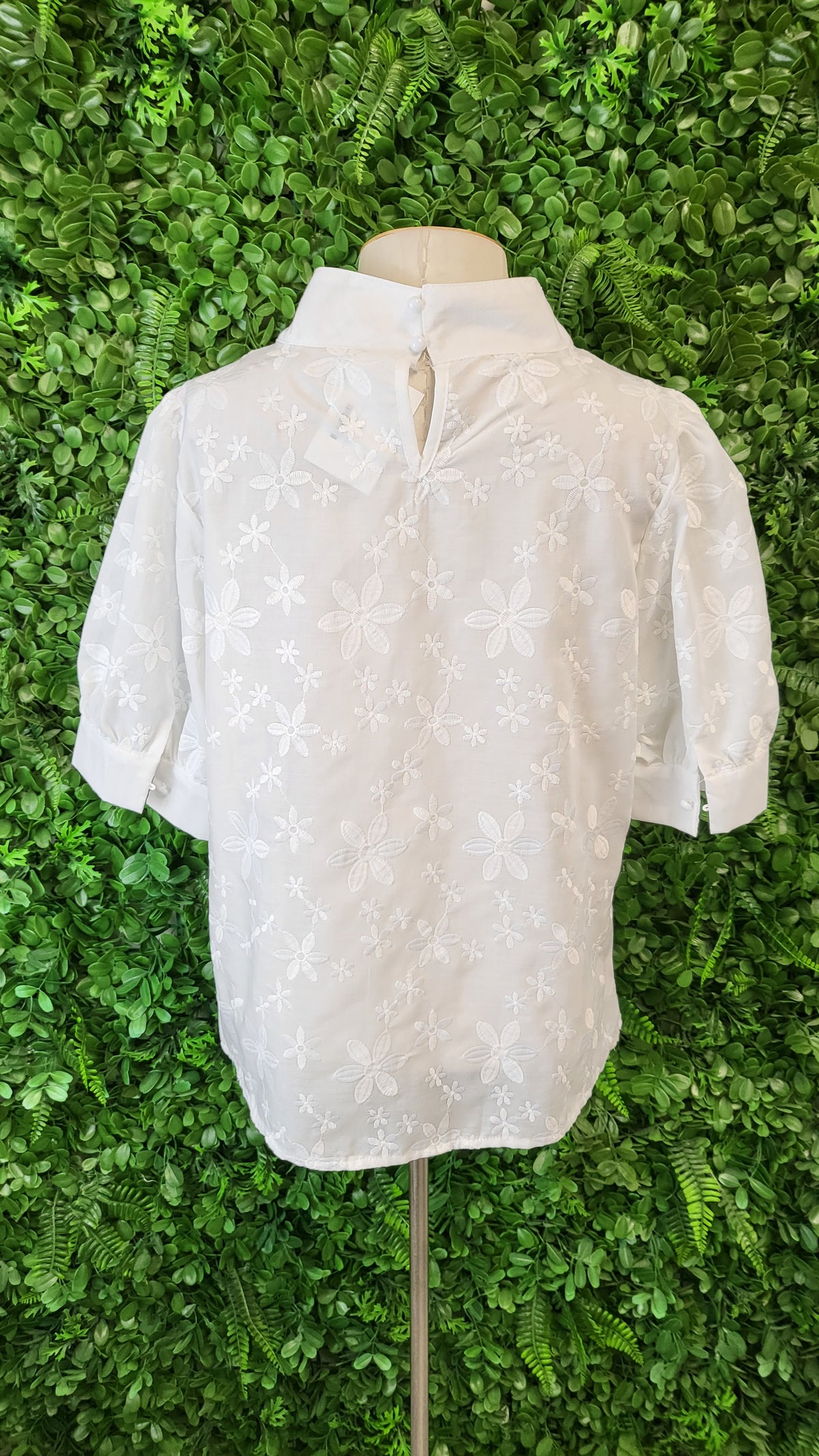 Unknown White Embroidered Top (10)