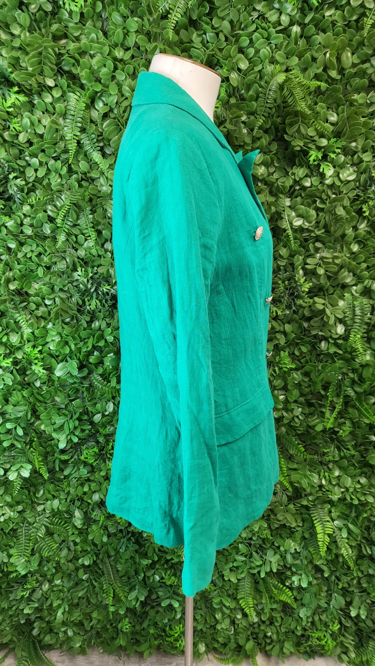 Lemon Tree Green Linen Blazer (10)