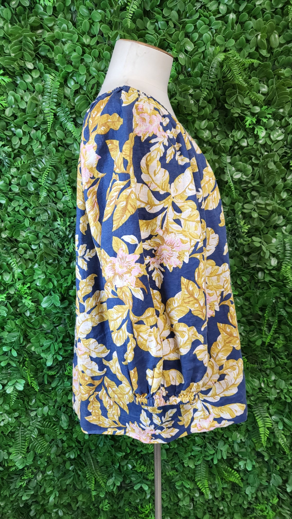 Zest Floral Linen Smock Top (16)