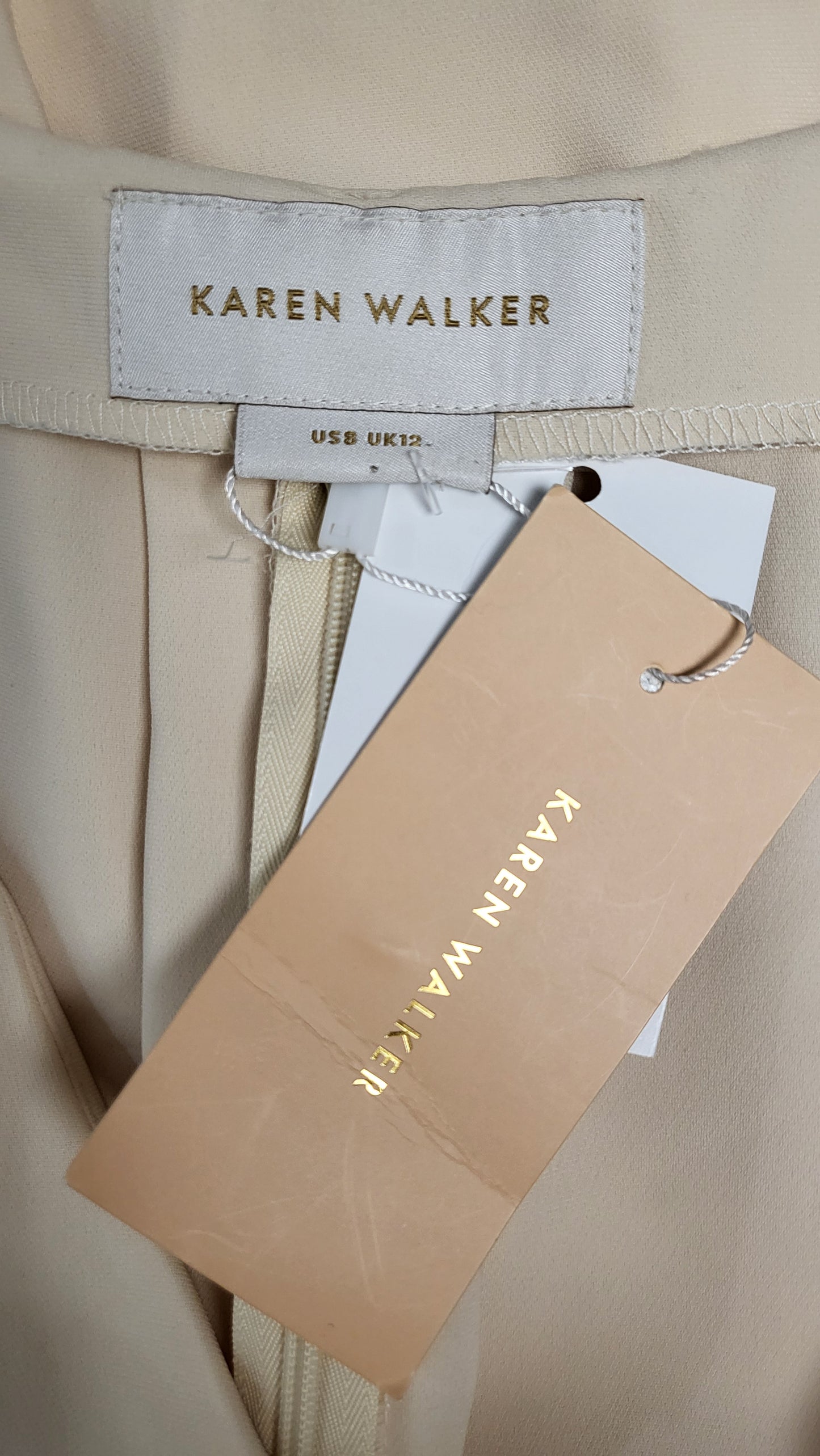 Karen Walker Cream Biancia Dress BNWT (10-12)