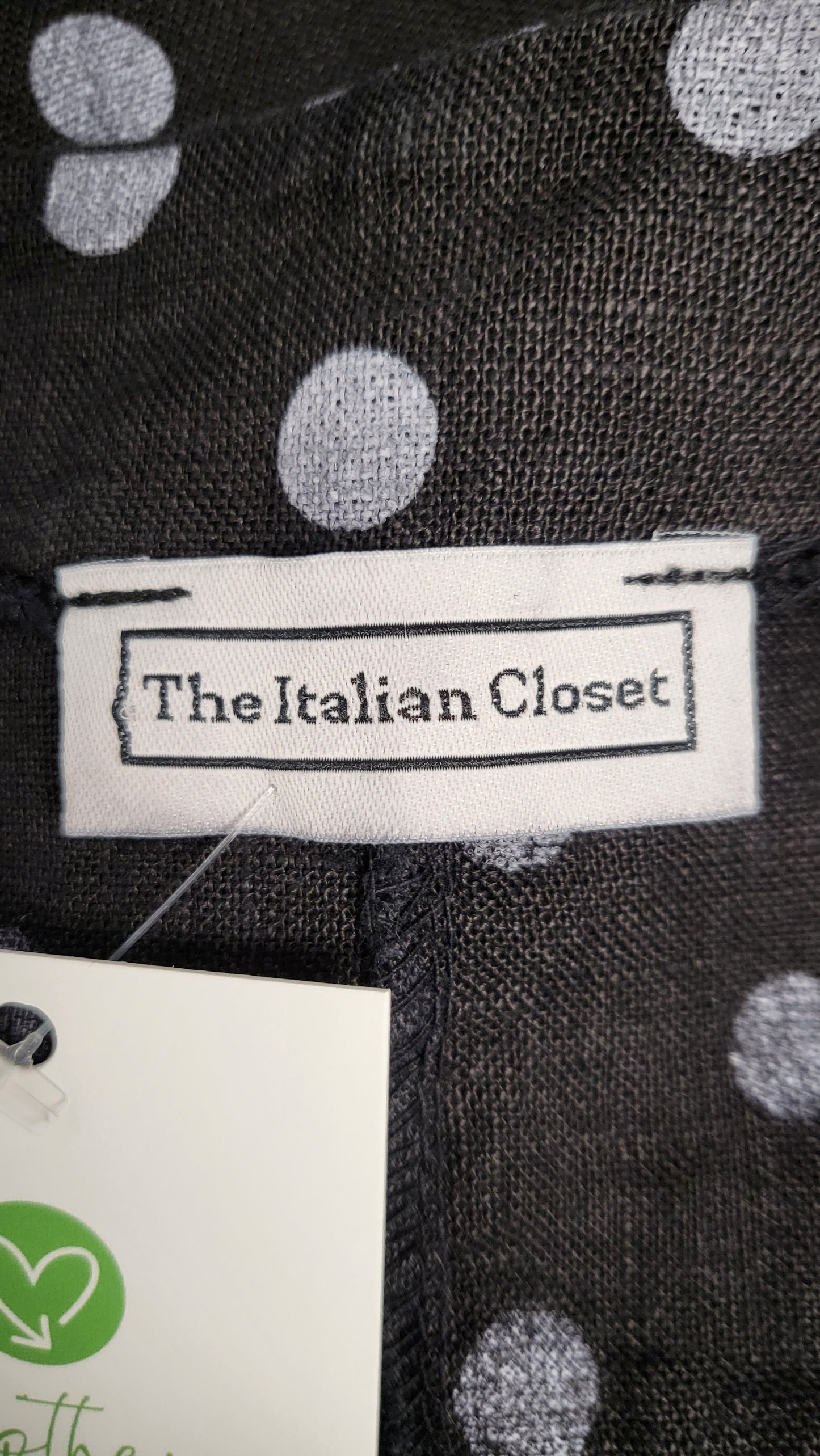 The Italian Closet Spot Linen Top (18-20)