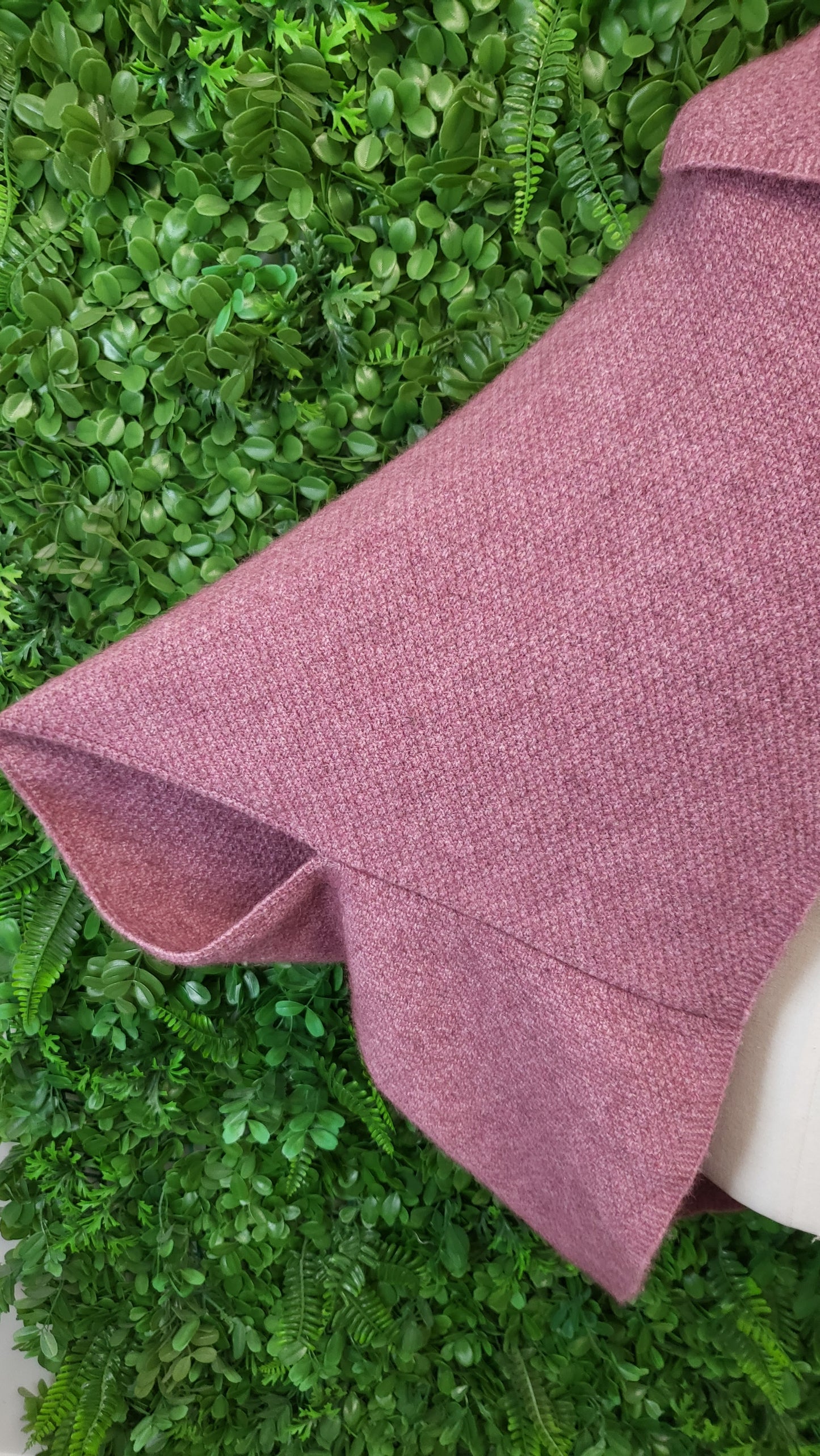 Noble Wilde Pink Possum Merino Cape Knit OSFM