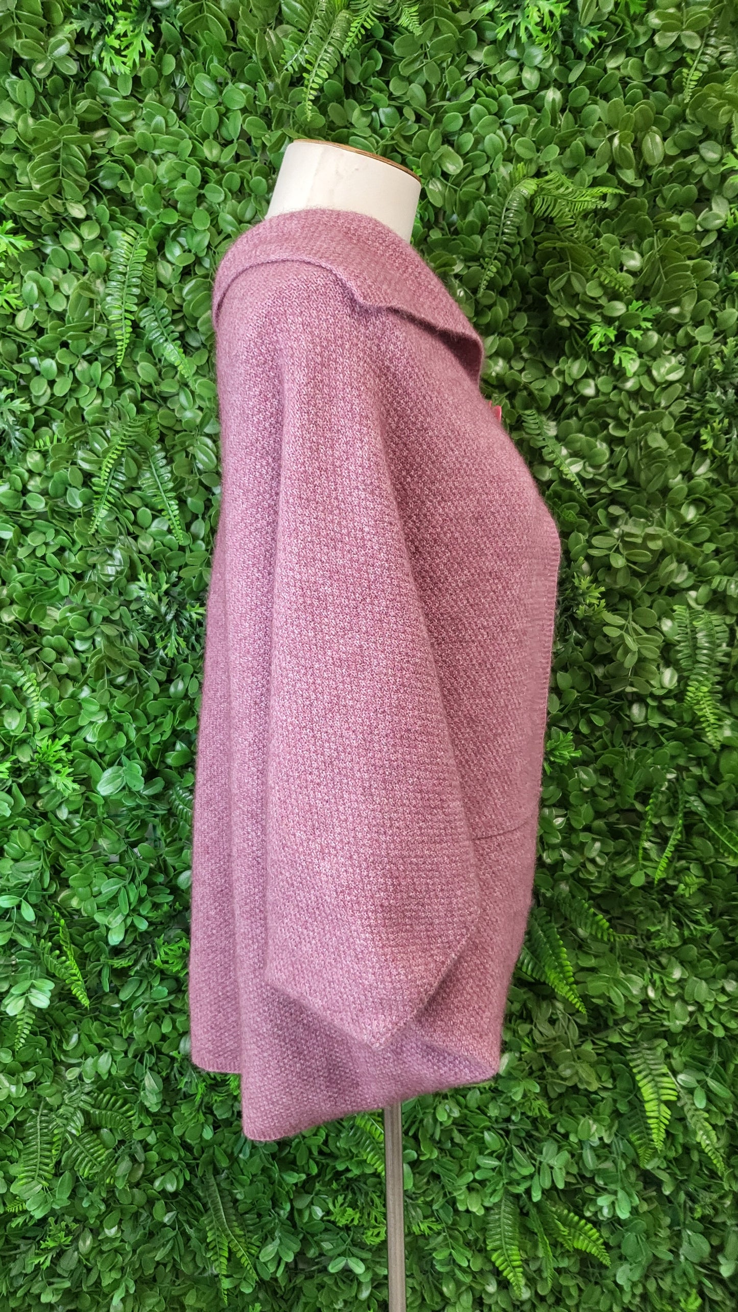 Noble Wilde Pink Possum Merino Cape Knit OSFM