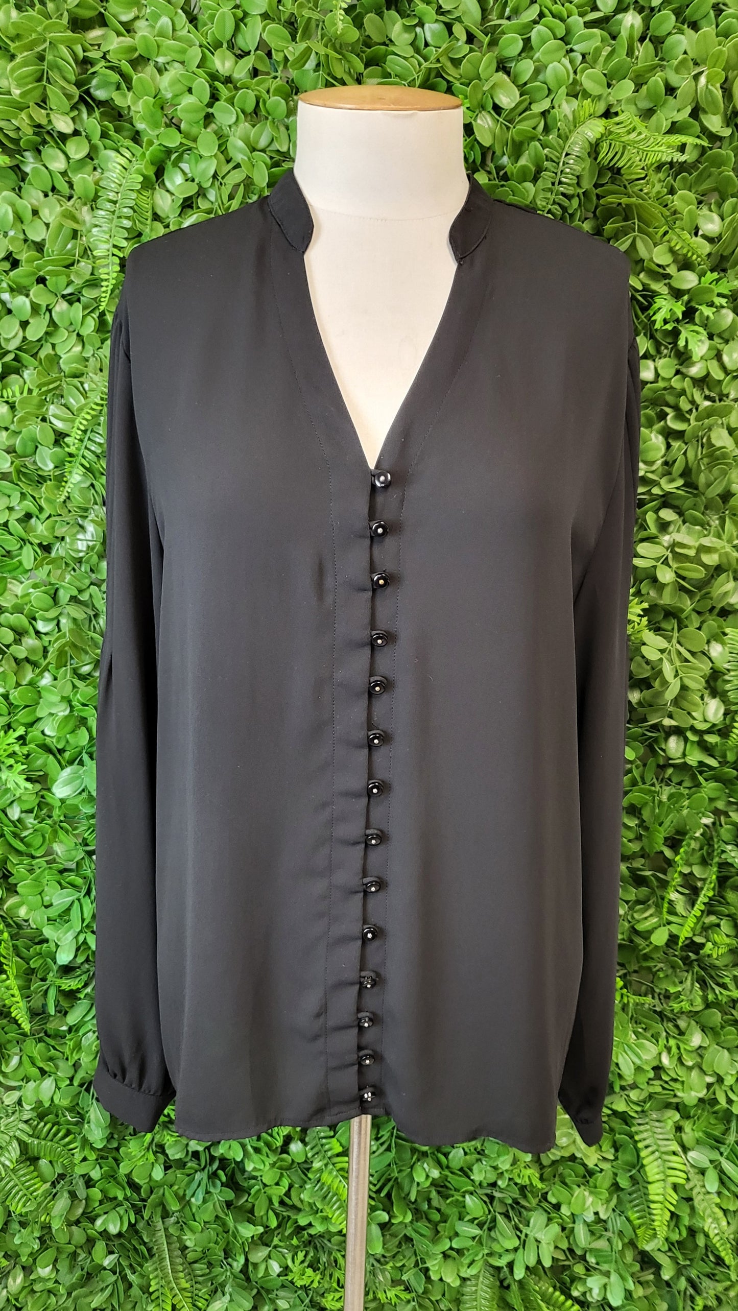 Scope Black Pleat Blouse (16)