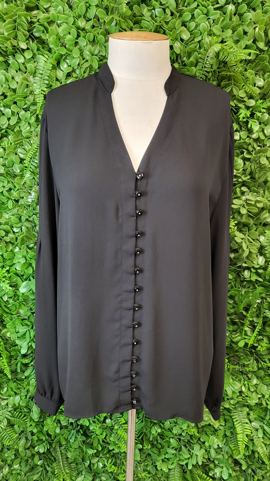 Scope Black Pleat Blouse (16)
