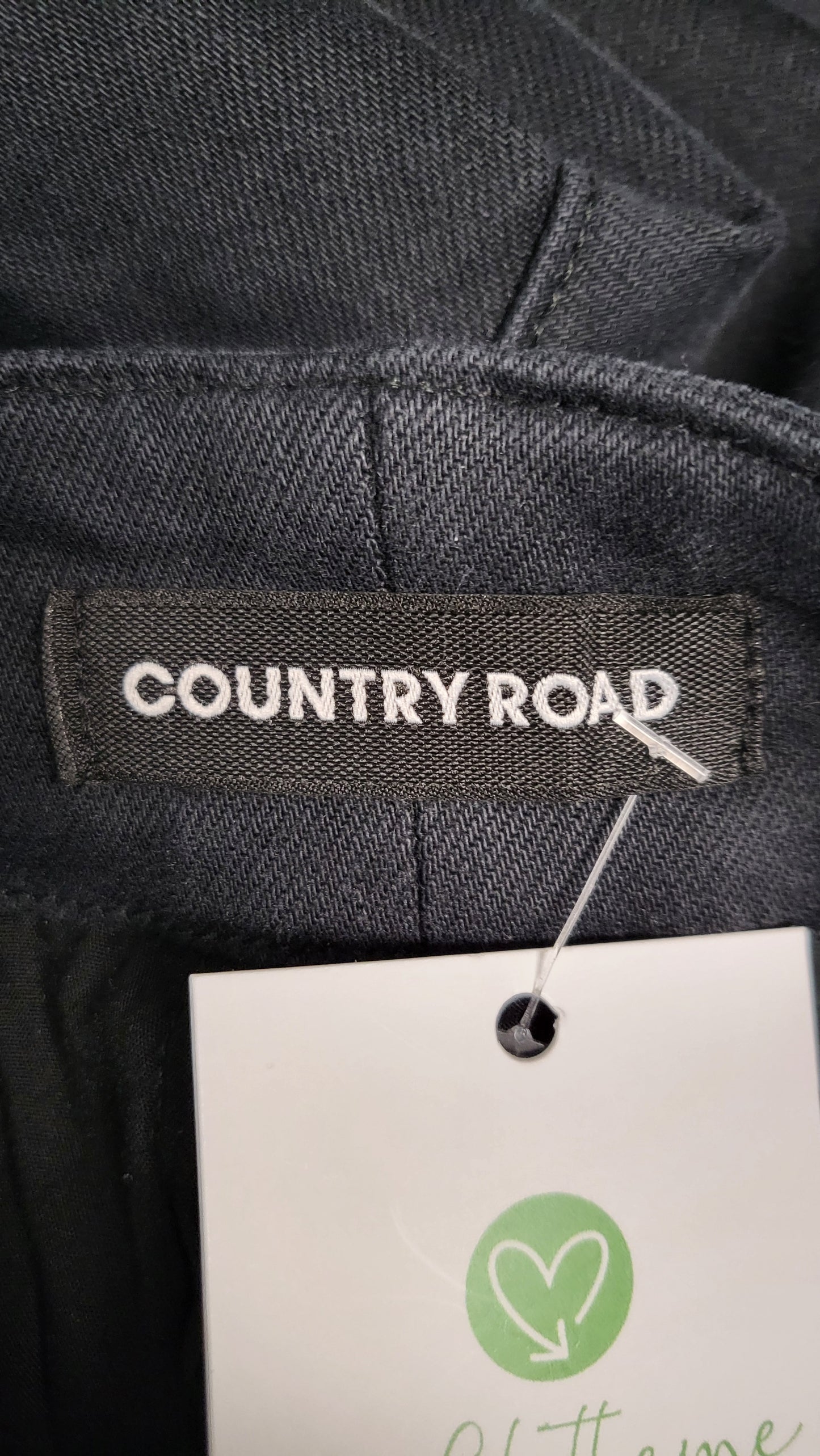 Country Road Black Wide Leg Jean (10)