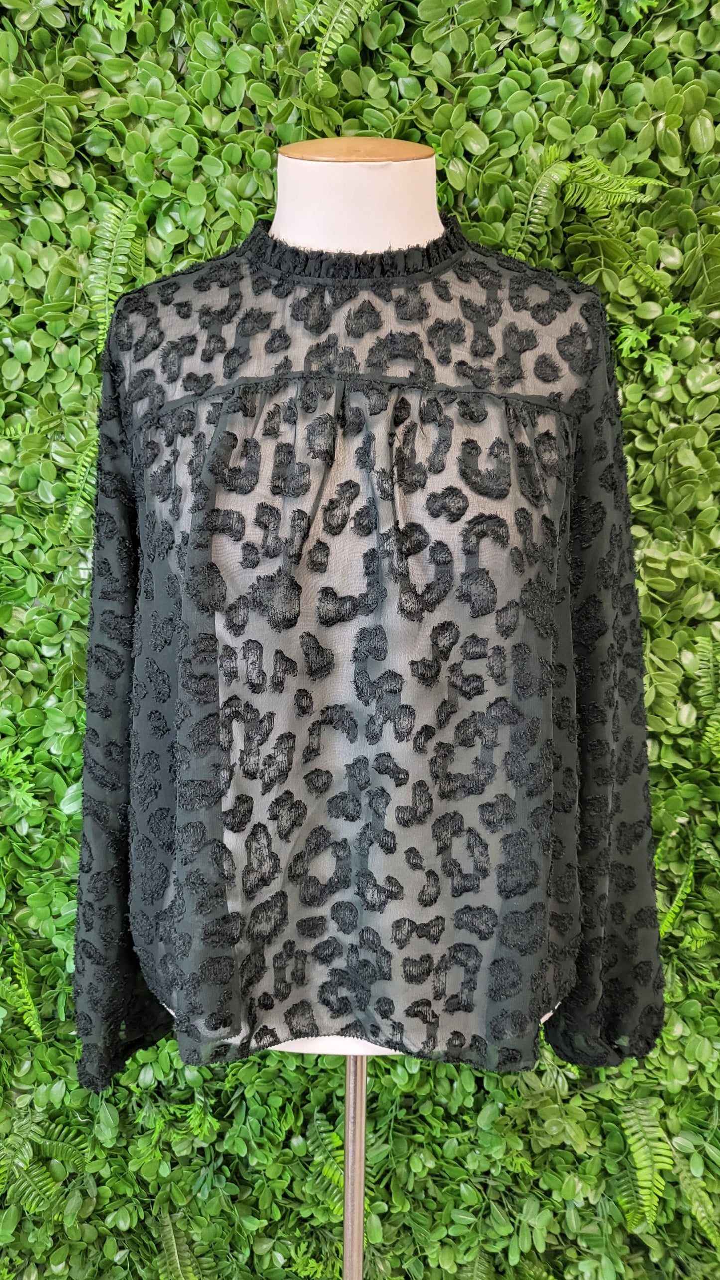 Decjuba Olive Burnout Top (8)